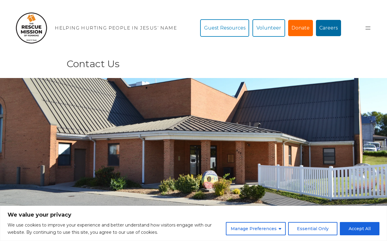 Rescue Mission website preview