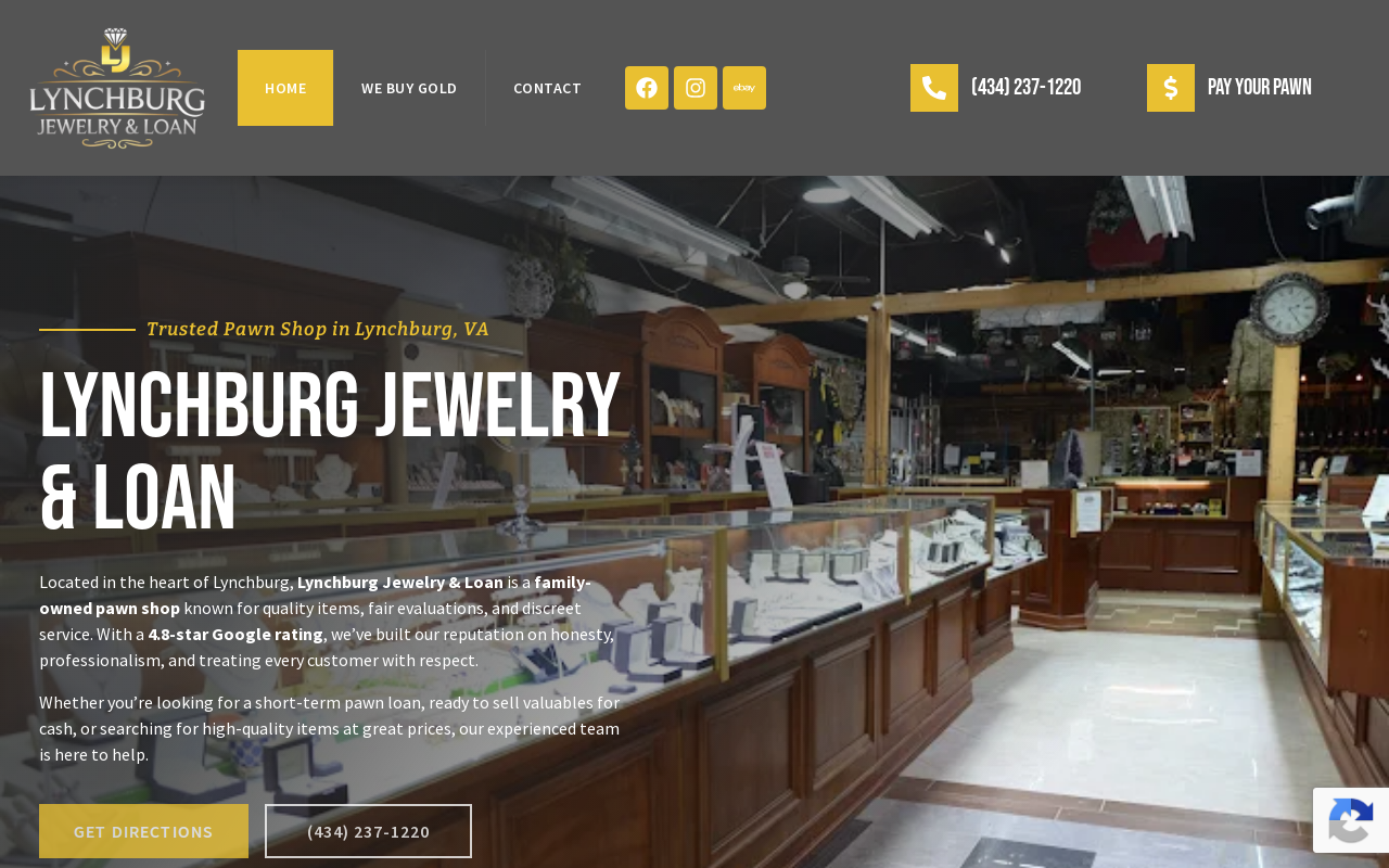 Lynchburg Jewelry and Loan website preview