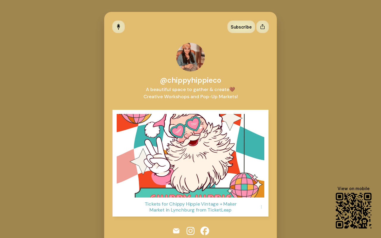 Chippy Hippie Vintage Market website preview