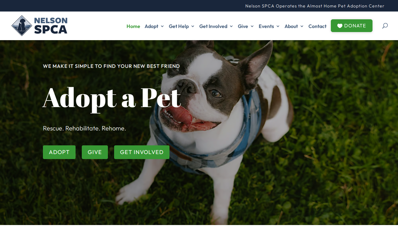 Spca Thrift Shop website preview