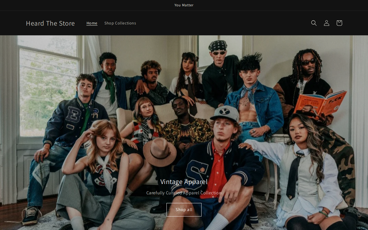 heardthestore website preview