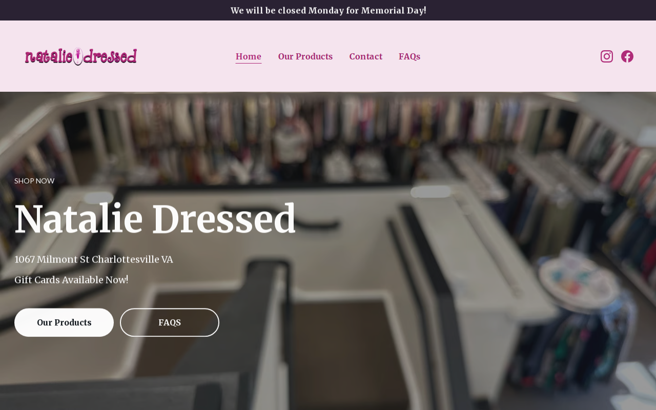 Natalie Dressed website preview