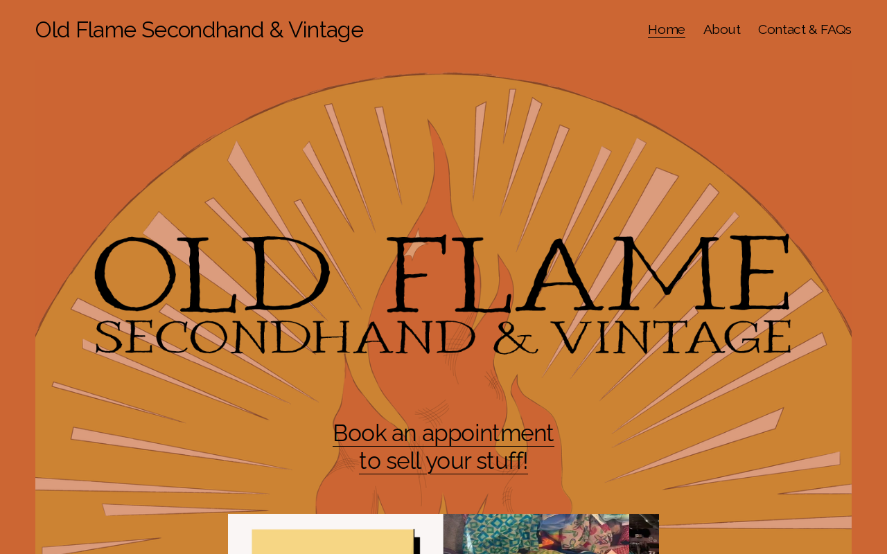 Old Flame Secondhand & Vintage website preview