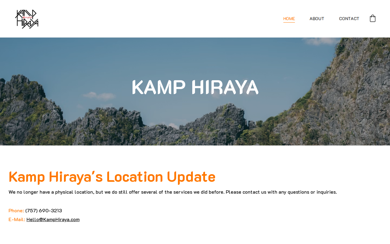 Kamp Hiraya website preview