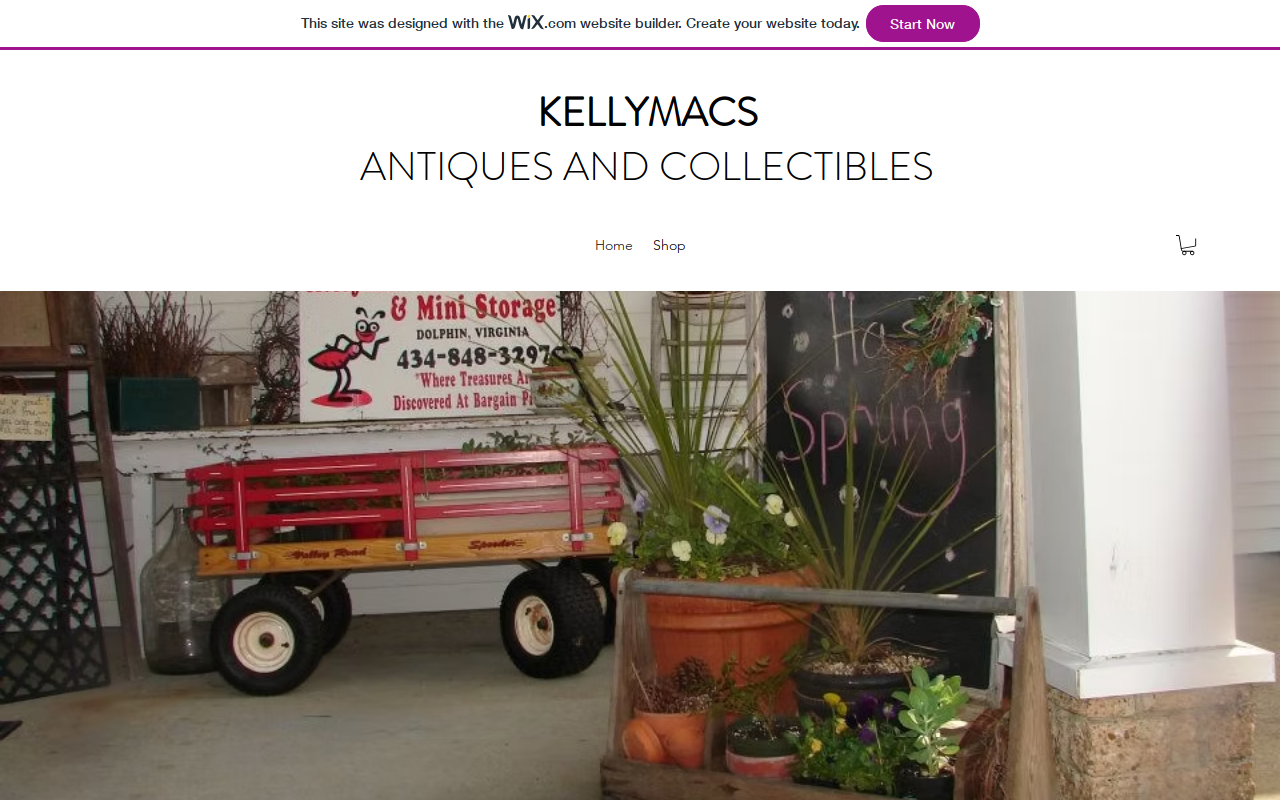 Kellymacs Consignment Shop website preview