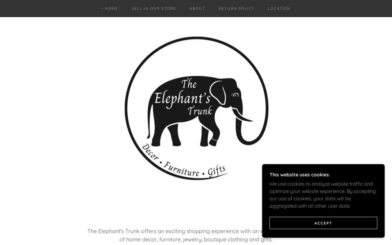 The Elephant's Trunk - Chester website preview