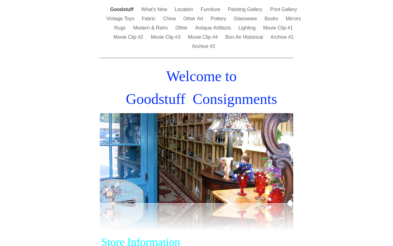 Goodstuff Consignments website preview