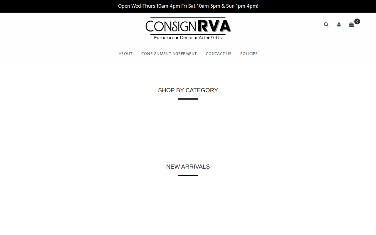 ConsignRVA website preview