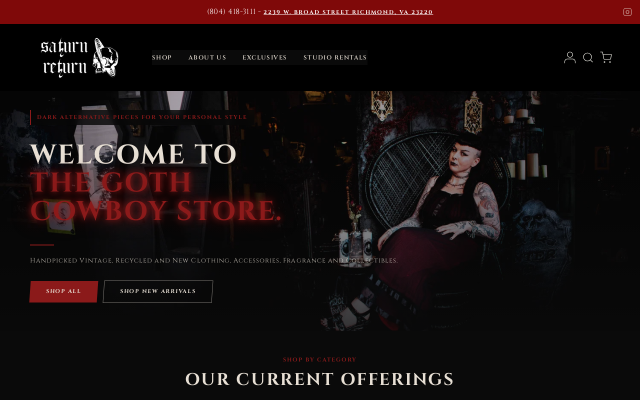 Saturn Return website preview