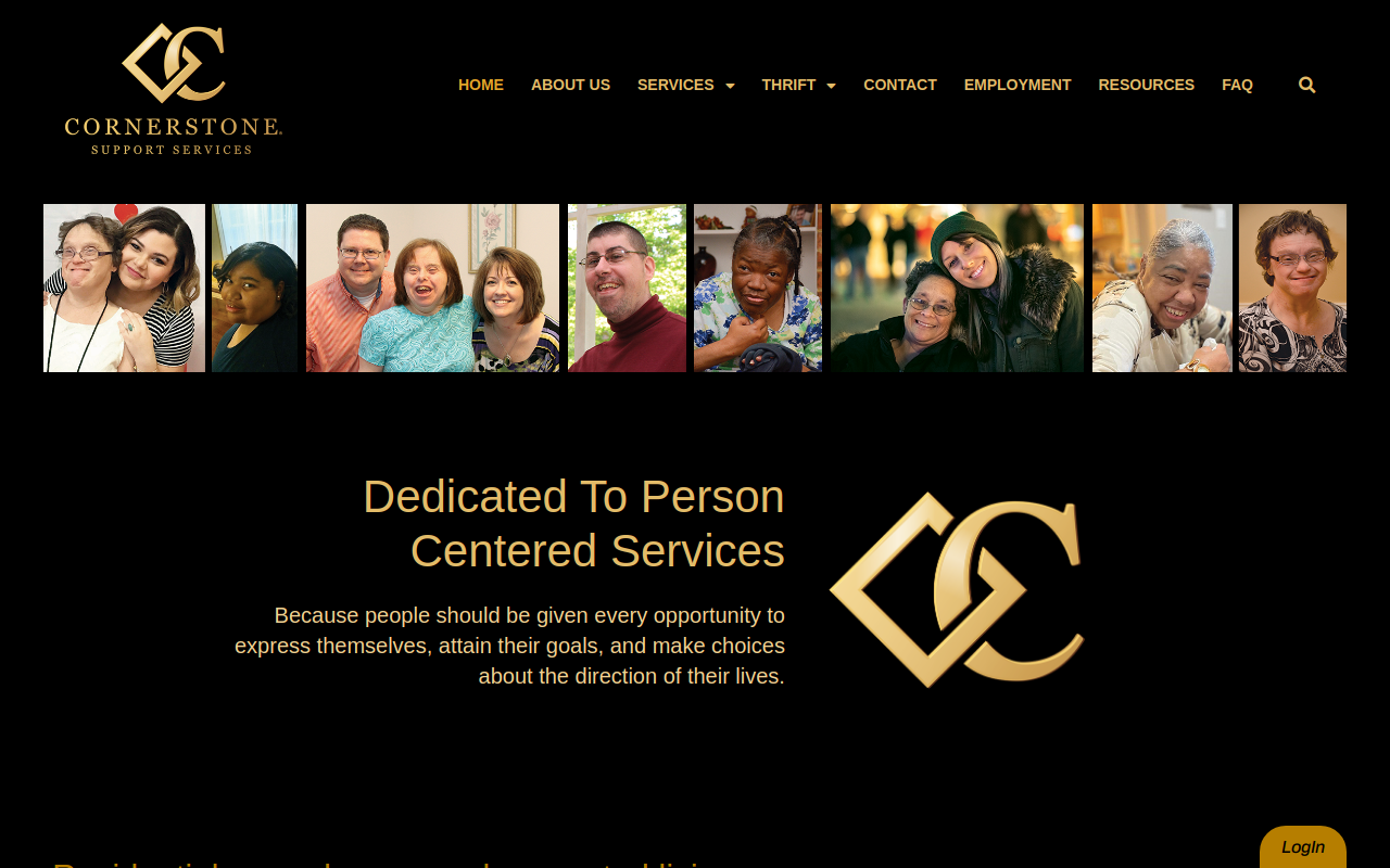 Cornerstone Support Services website preview