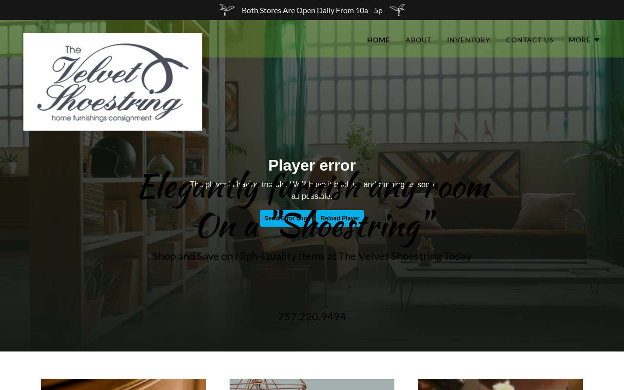 The Velvet Shoestring & The Velvet Shoestring Too website preview