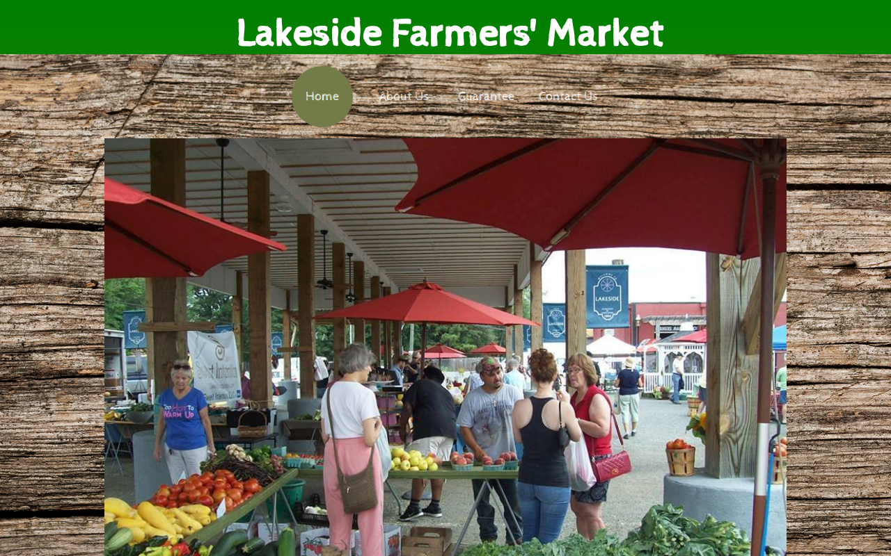 Lakeside Vintage Market website preview