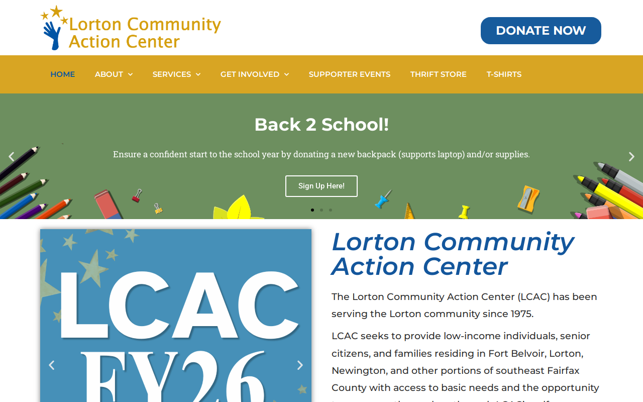 Lorton's Attic website preview