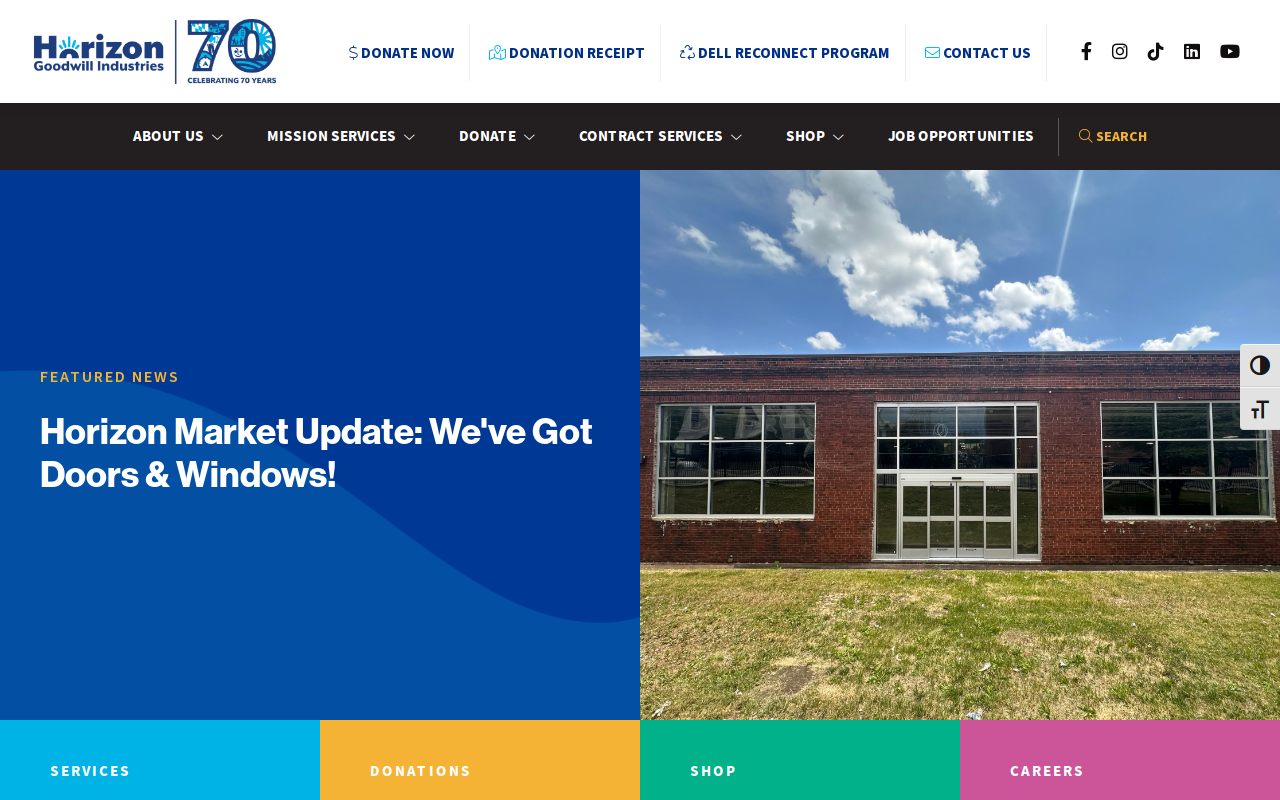 Horizon Goodwill Retail Store website preview