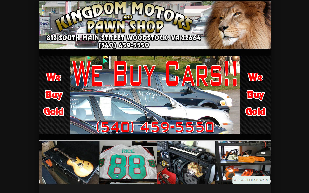 Kingdom Motors website preview