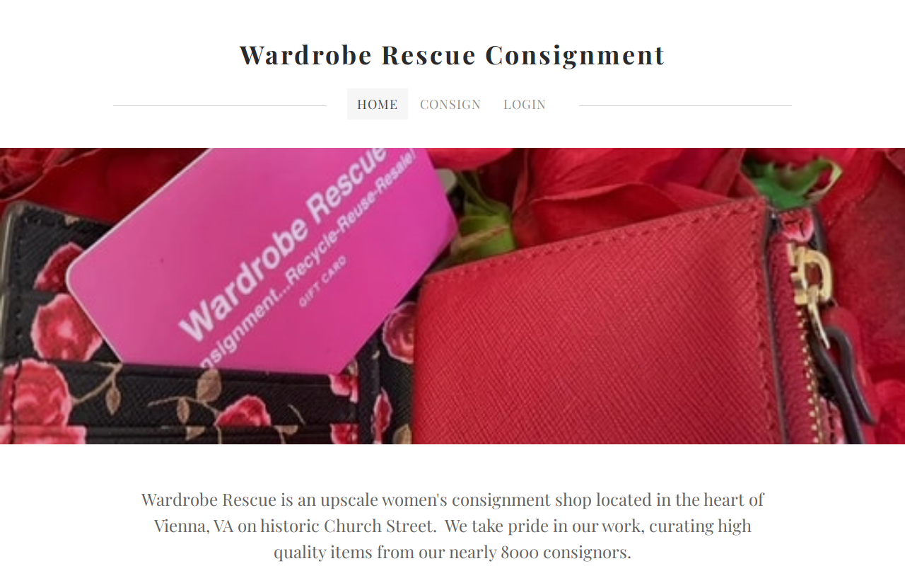 Wardrobe Rescue website preview