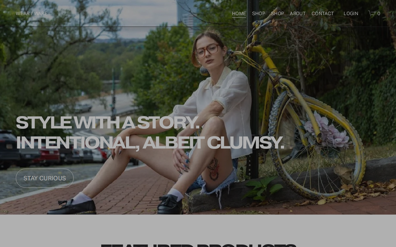 Wear / Ware Studio website preview