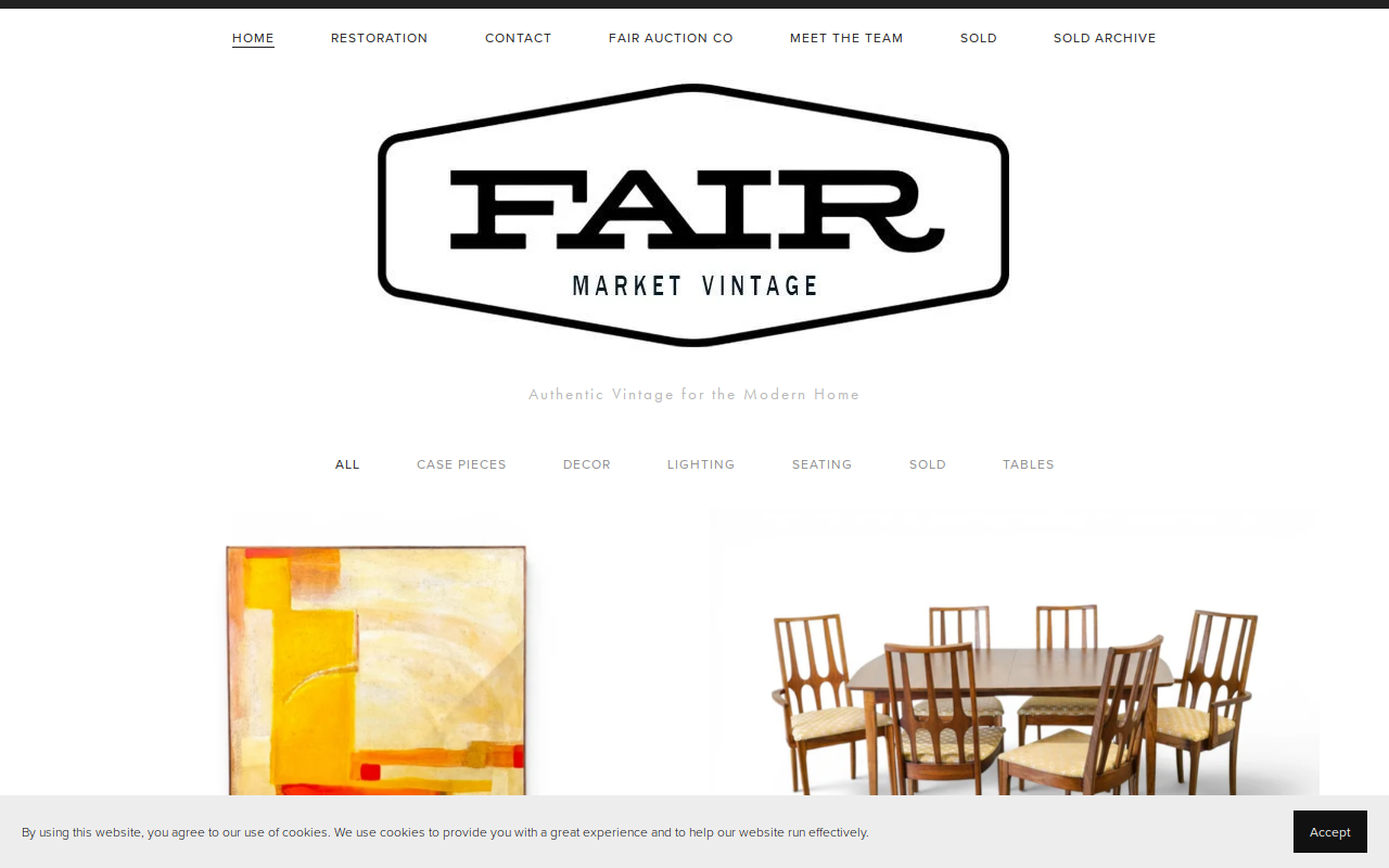 Fair Market Vintage website preview