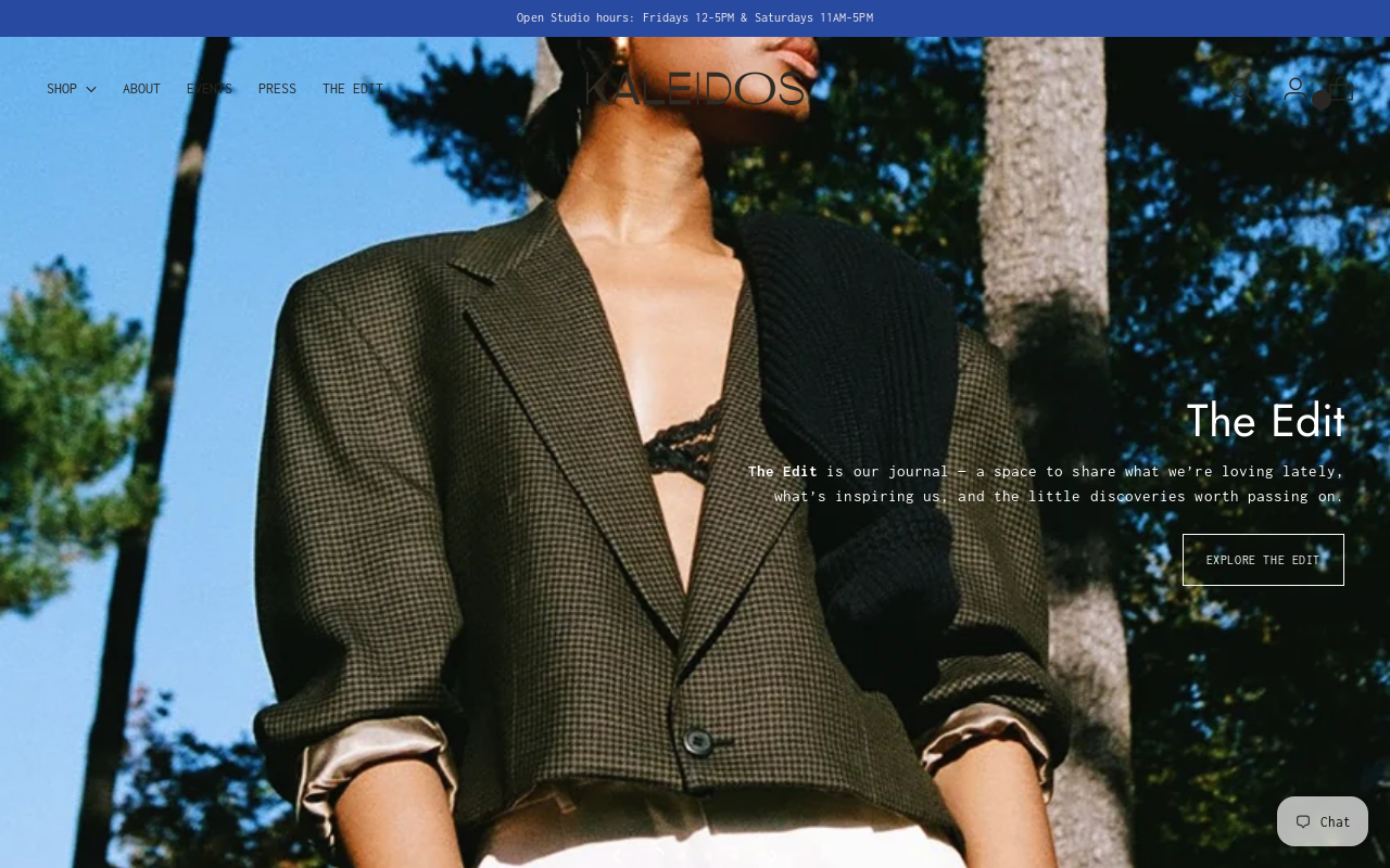 KALEIDOS website preview
