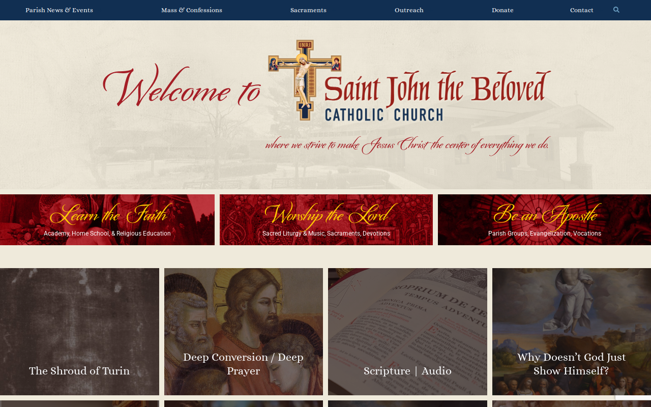 St John The Beloved Thrift Shop website preview
