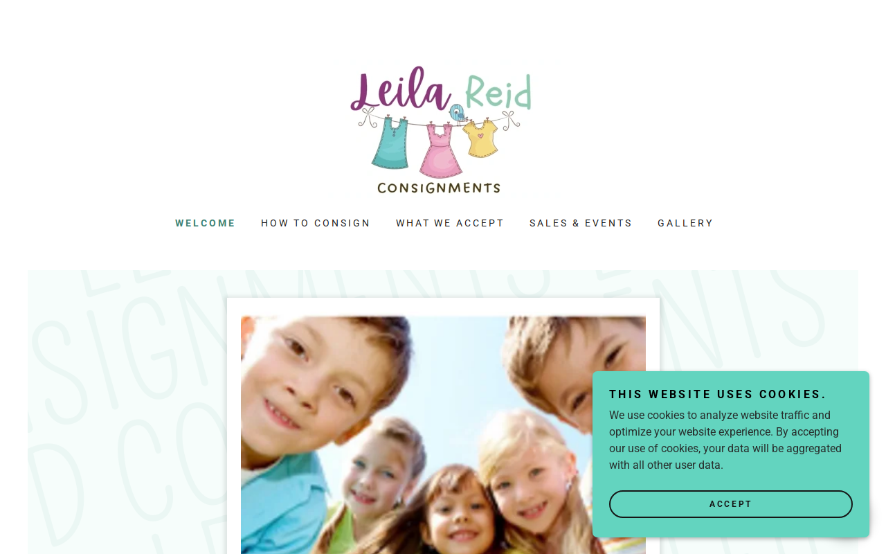 Leila Reid Consignments website preview