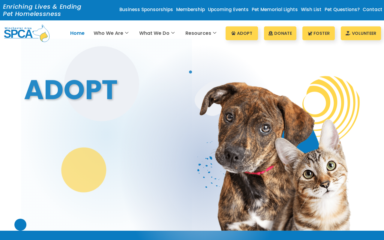 Stephens City SPCA Thrift Shop website preview