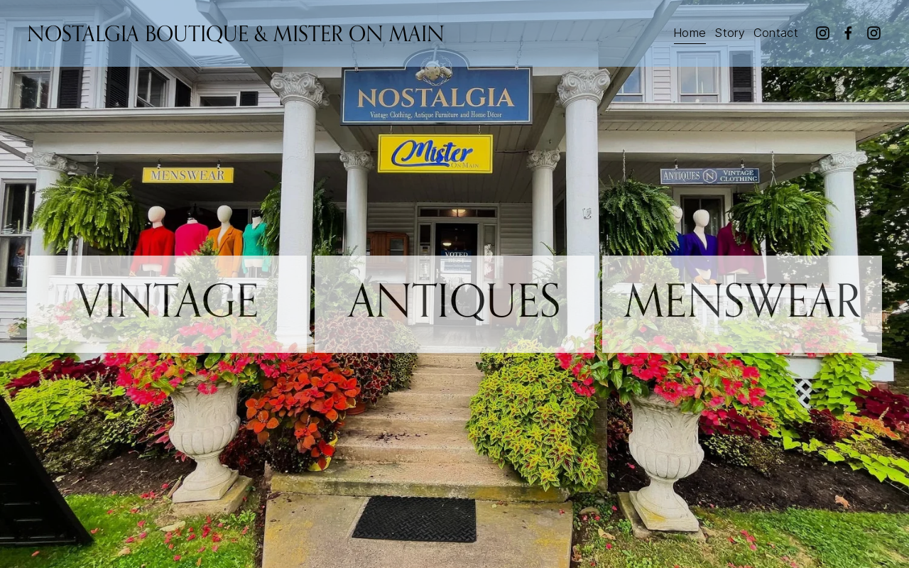 Mister on Main website preview