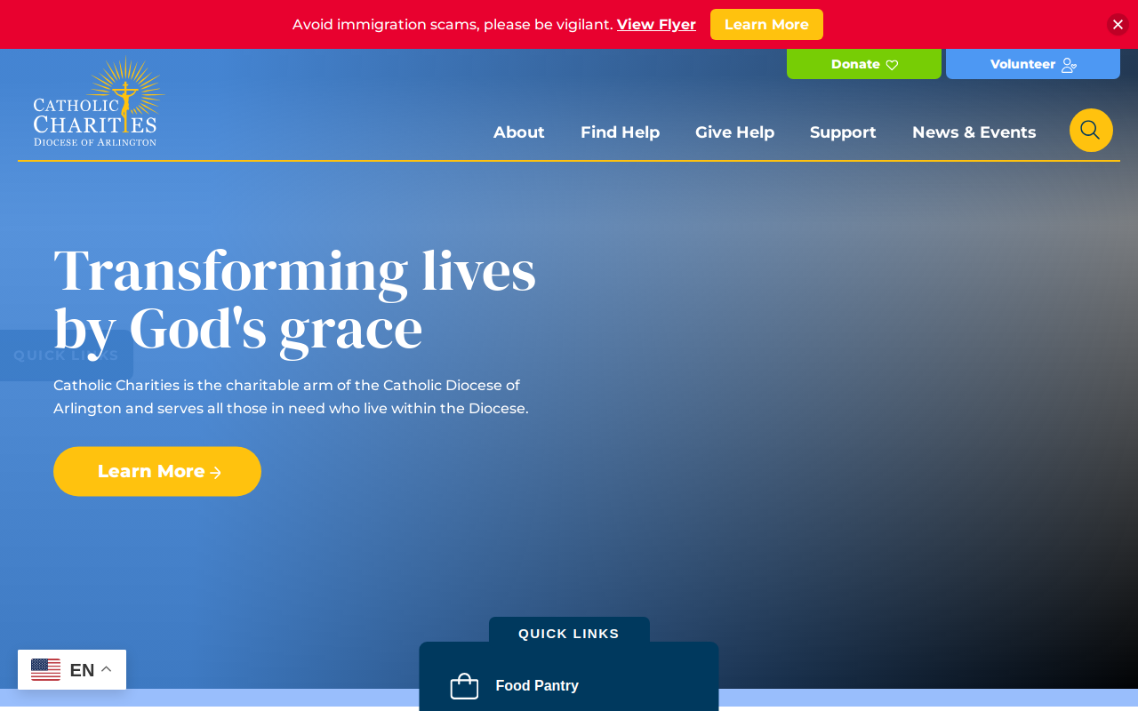 Catholic Charities Christ House Thrift Shop website preview