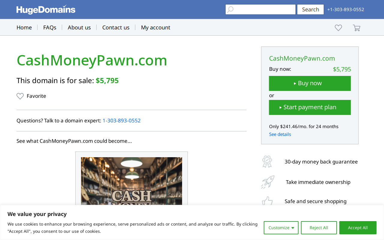 Moes Pawn website preview