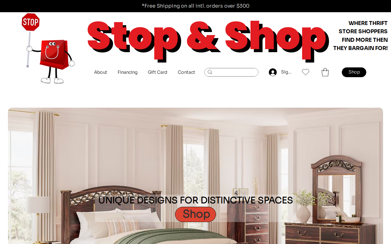 SNOBB Thrift Store website preview