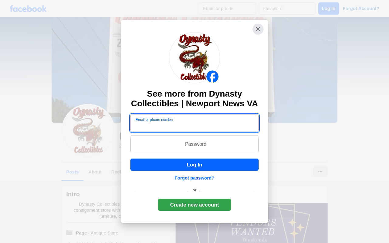 Dynasty Collectibles LLC website preview