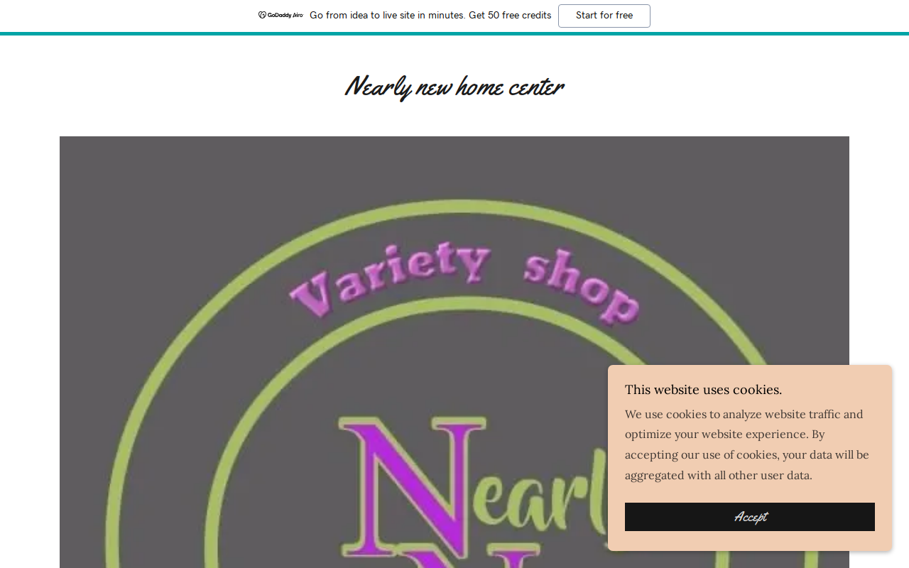 Nearlynew Homecenter website preview