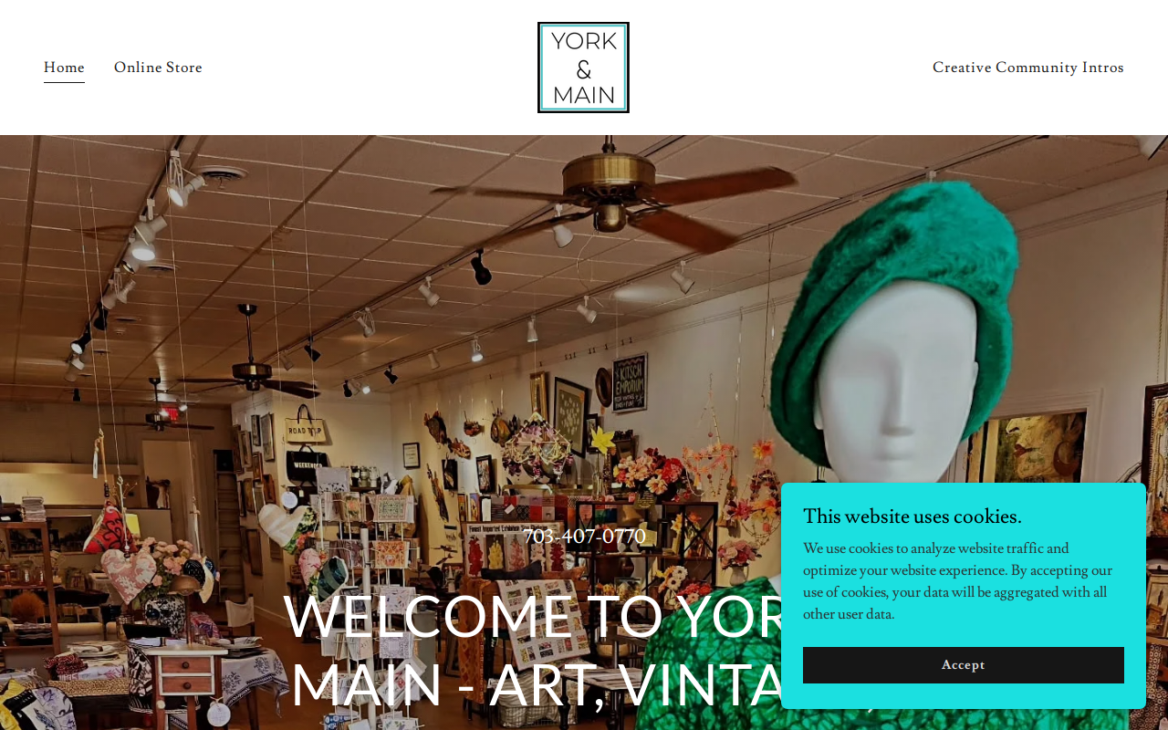 York and Main website preview