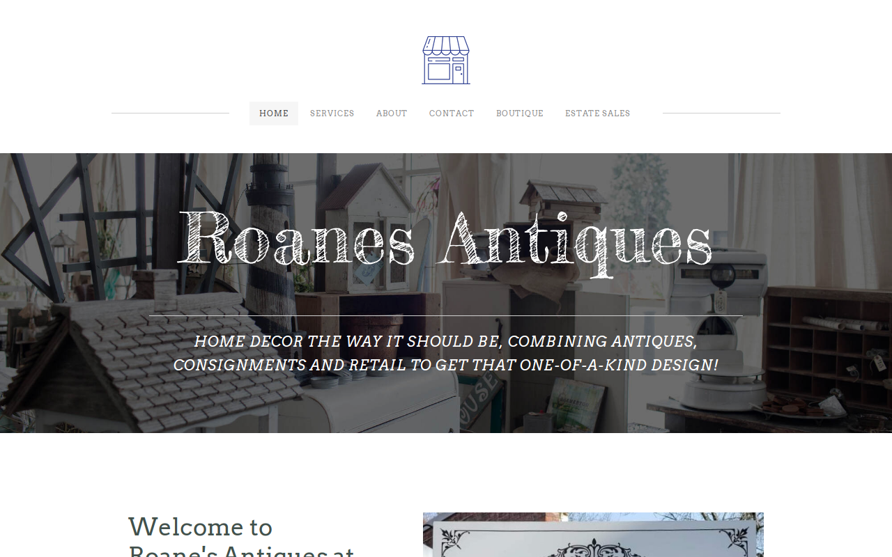 The Pink Door Consignment Clothing website preview