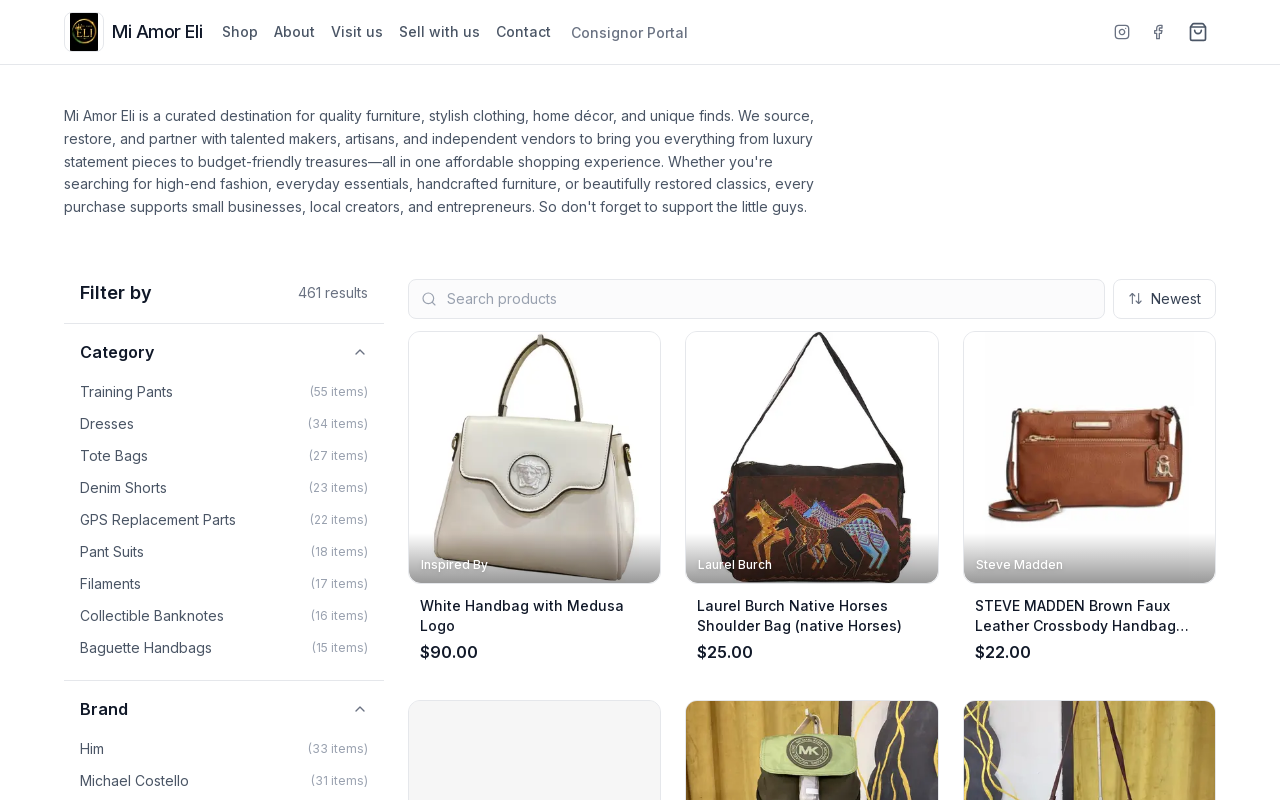 Mi Amour Eli Peddlers District website preview