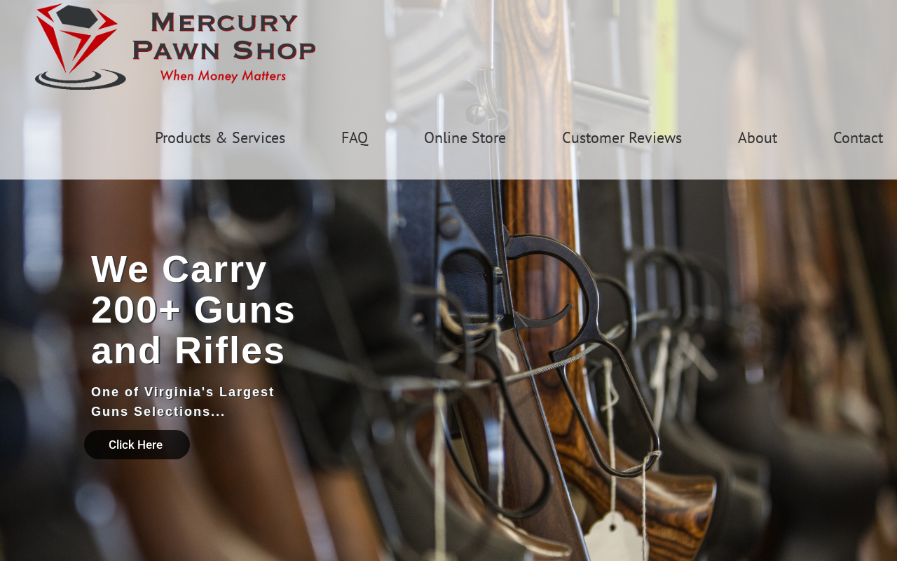 Mercury Pawn Shop website preview