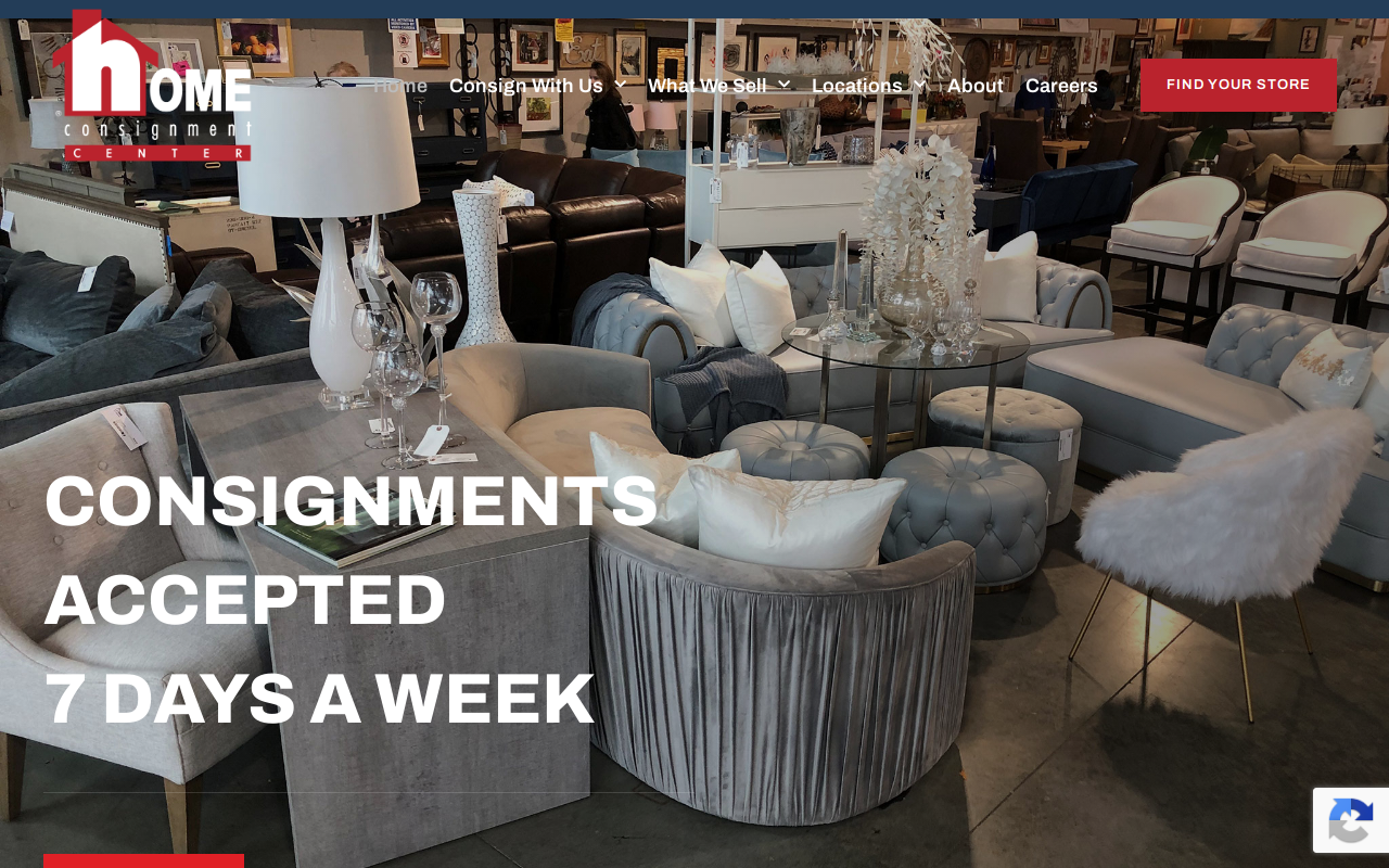 Home Consignment Center - Las Vegas website preview