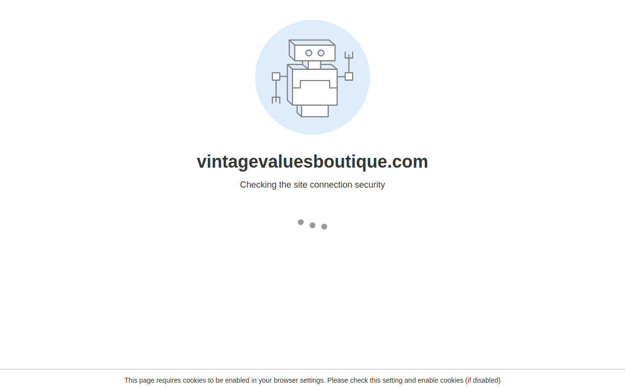 Vintage Values Boutique website preview