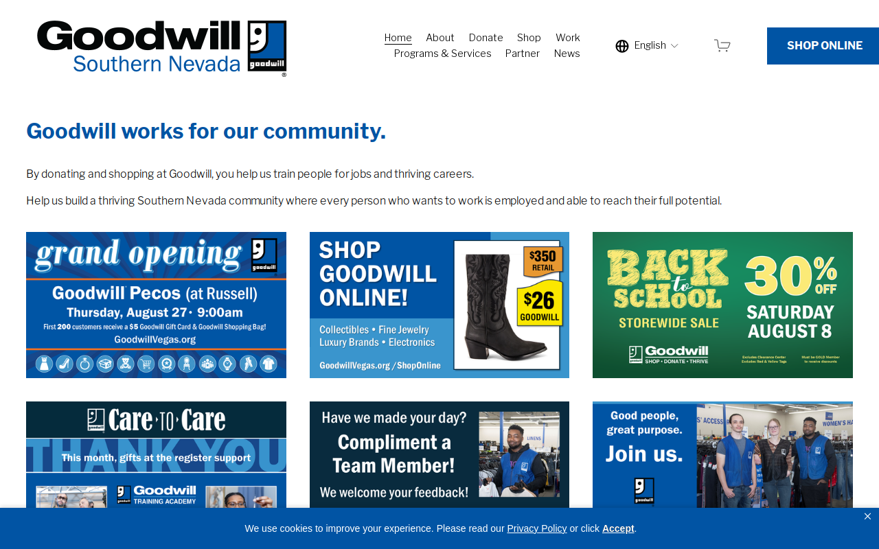 Goodwill Drop Off Trailer website preview