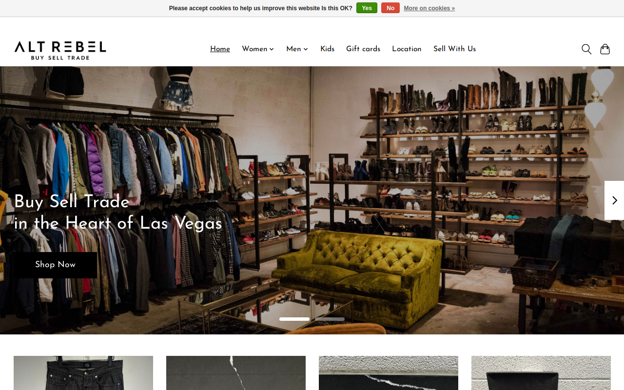 Alt Rebel website preview