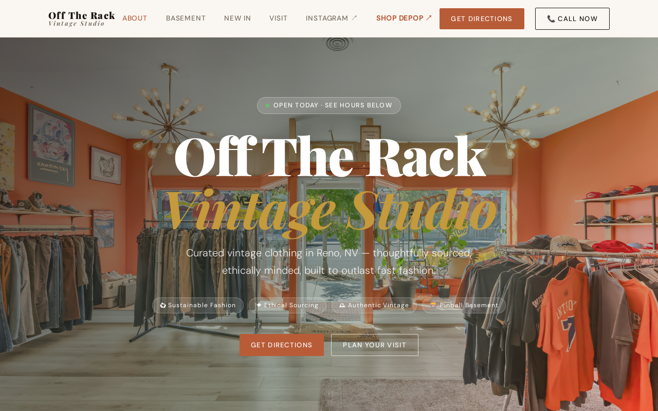 Off The Rack website preview