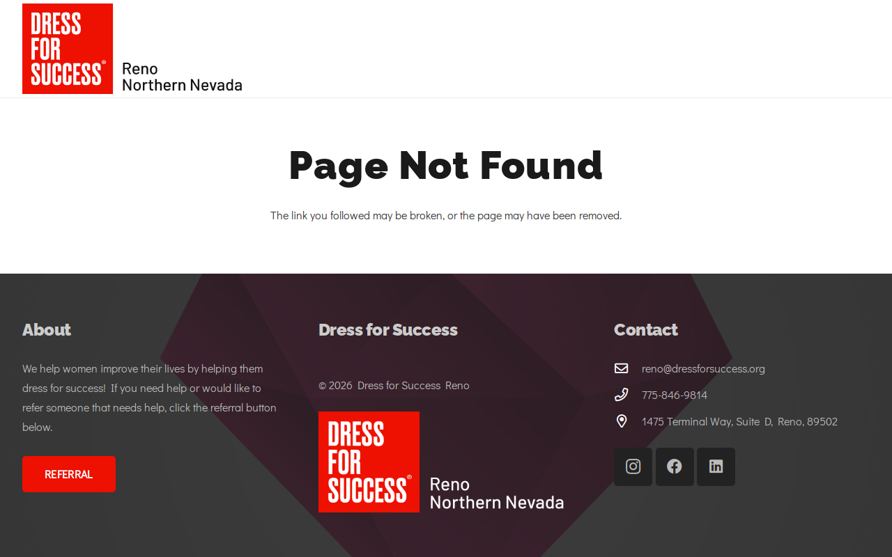 Shop for Success Thrift Boutique website preview