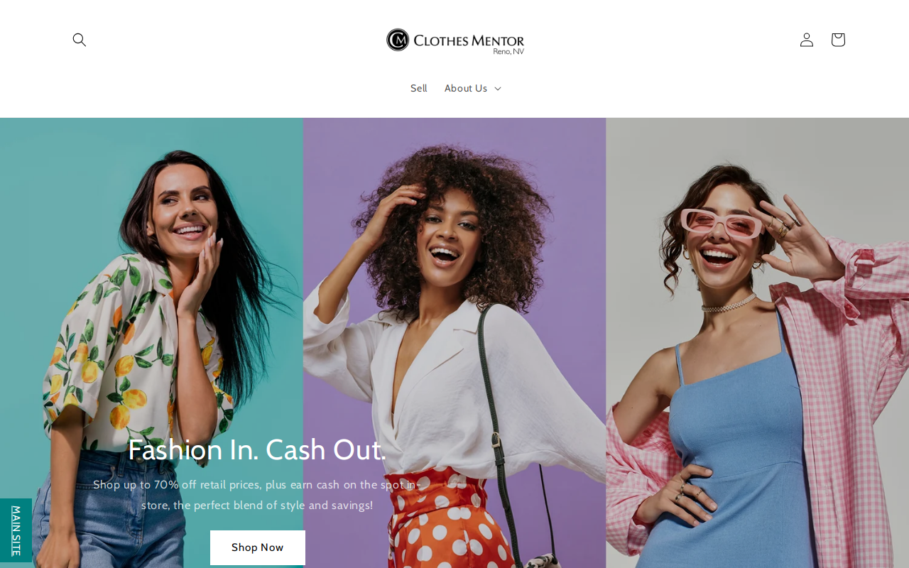 Clothes Mentor Reno, NV website preview