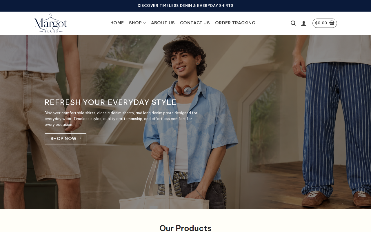 Margot Blues website preview