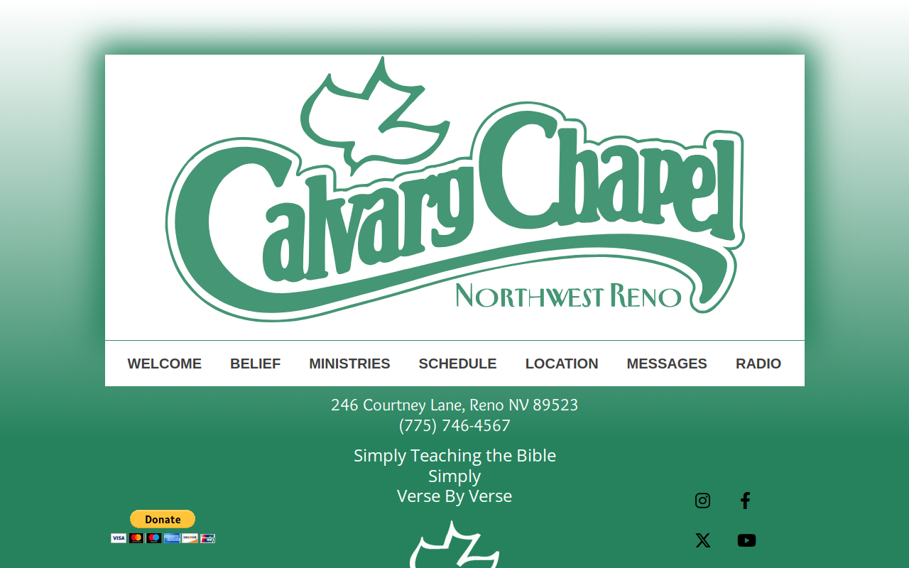 Calvary Thrift Store website preview