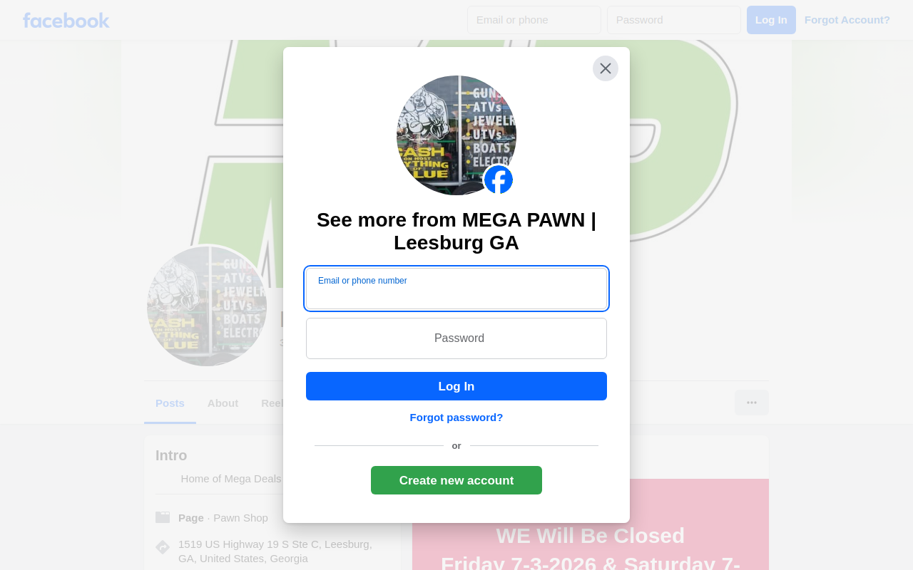 Mega Pawn website preview