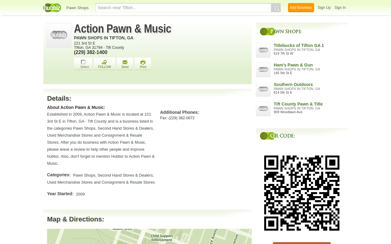 Action Pawn & Music website preview