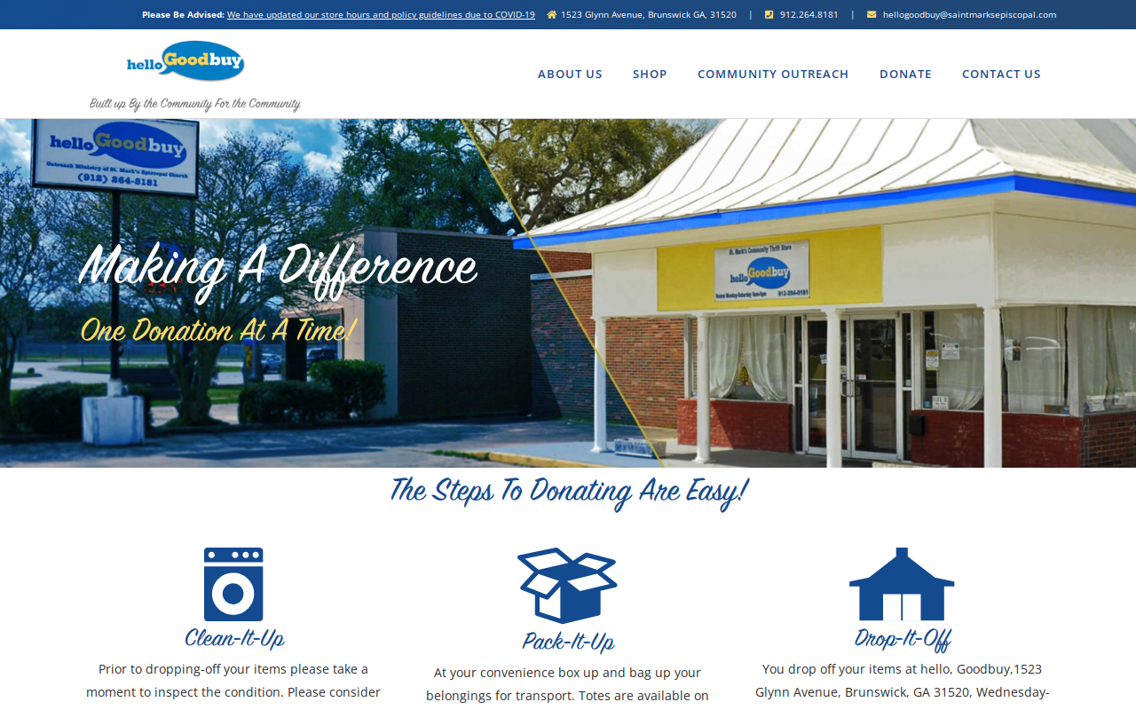 Hello Goodbuy website preview