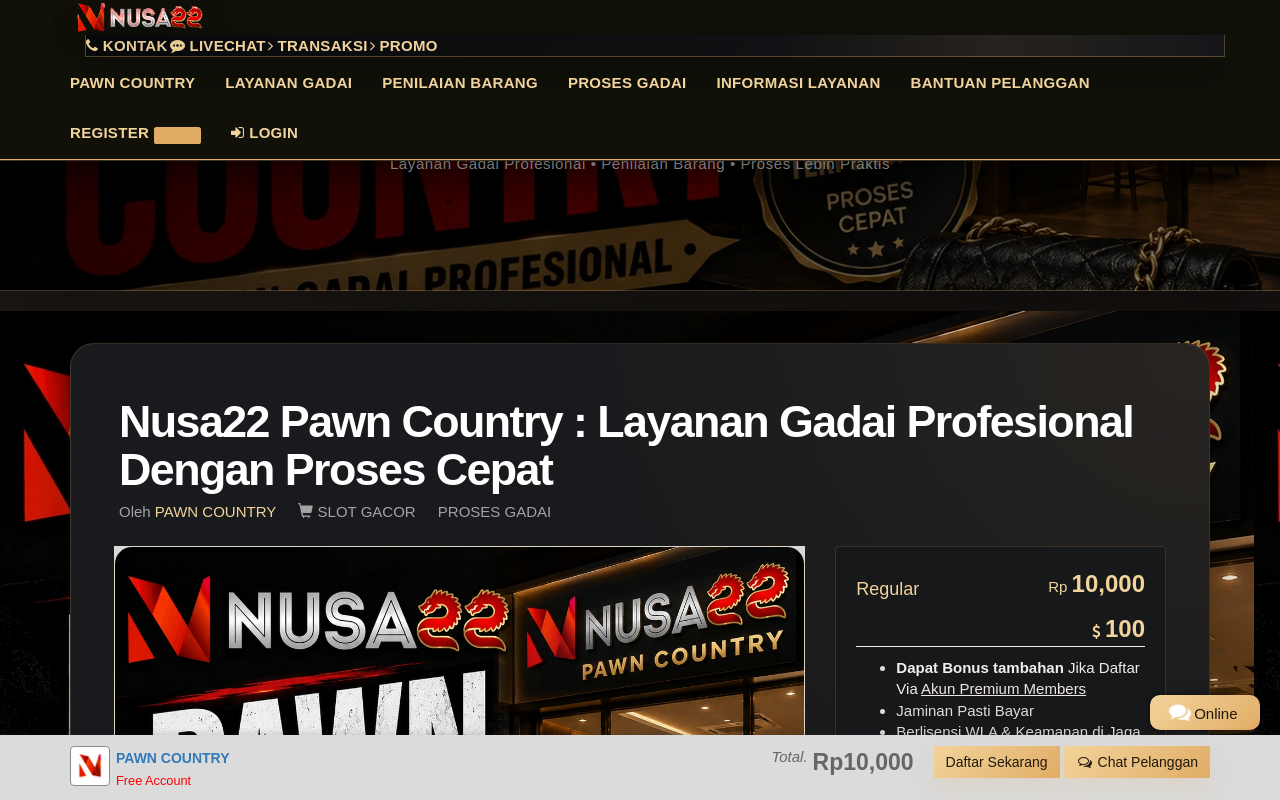 Pawn Country website preview