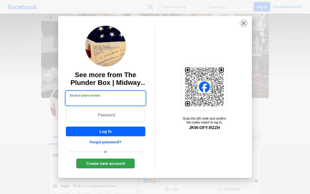 The Plunder Box website preview